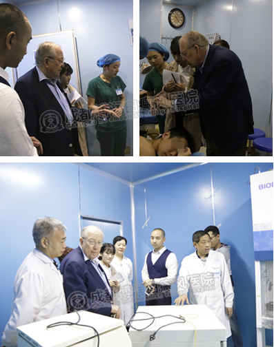 参观医院并对我院给予高度评价